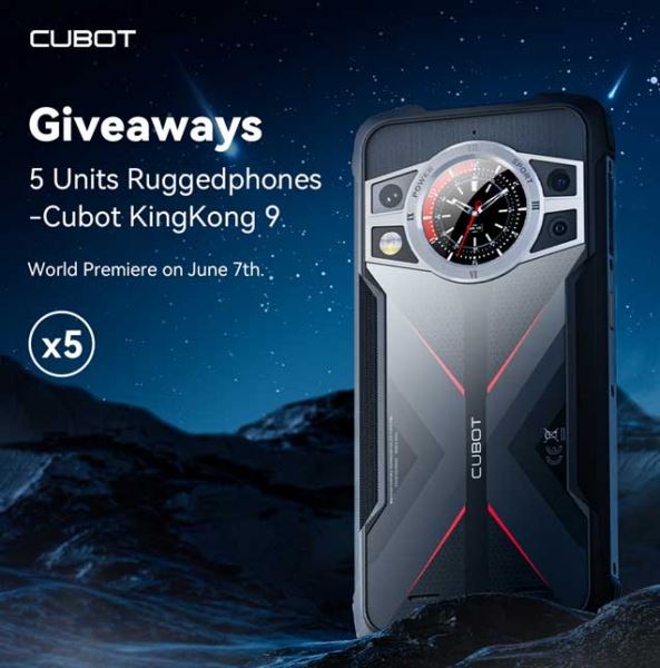 7 июня будет представлен смартфон Cubot KingKong 9 с аккумулятором 10600 мАч