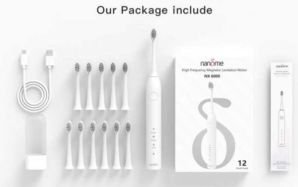 Электрическая зубная щётка Nandme NX 6000 Sonic на AliExpress временно предлагается со скидкой 